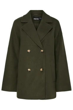 Best Pieces Pcmarbel Coat 4804036 Forest Night