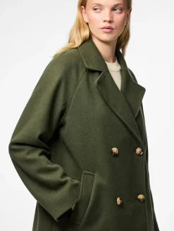 Best Pieces Pcmarbel Coat 4804036 Forest Night