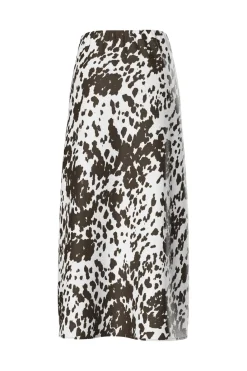 Outlet Pieces Pcmari Long Skirt 4748316 Cloud Dancer Brown Cow