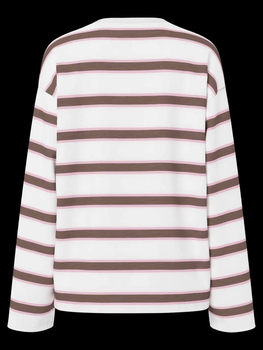 Discount Pieces Pcmila Ls Loose Tee 4992999 Coffee Quartz Roseate Spoonbill/Cloud Dancer