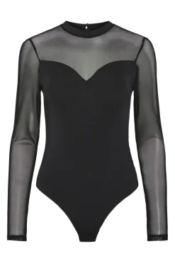 Discount Pieces Pcmilly Ls Mesh Bodystocking 4551391 Black