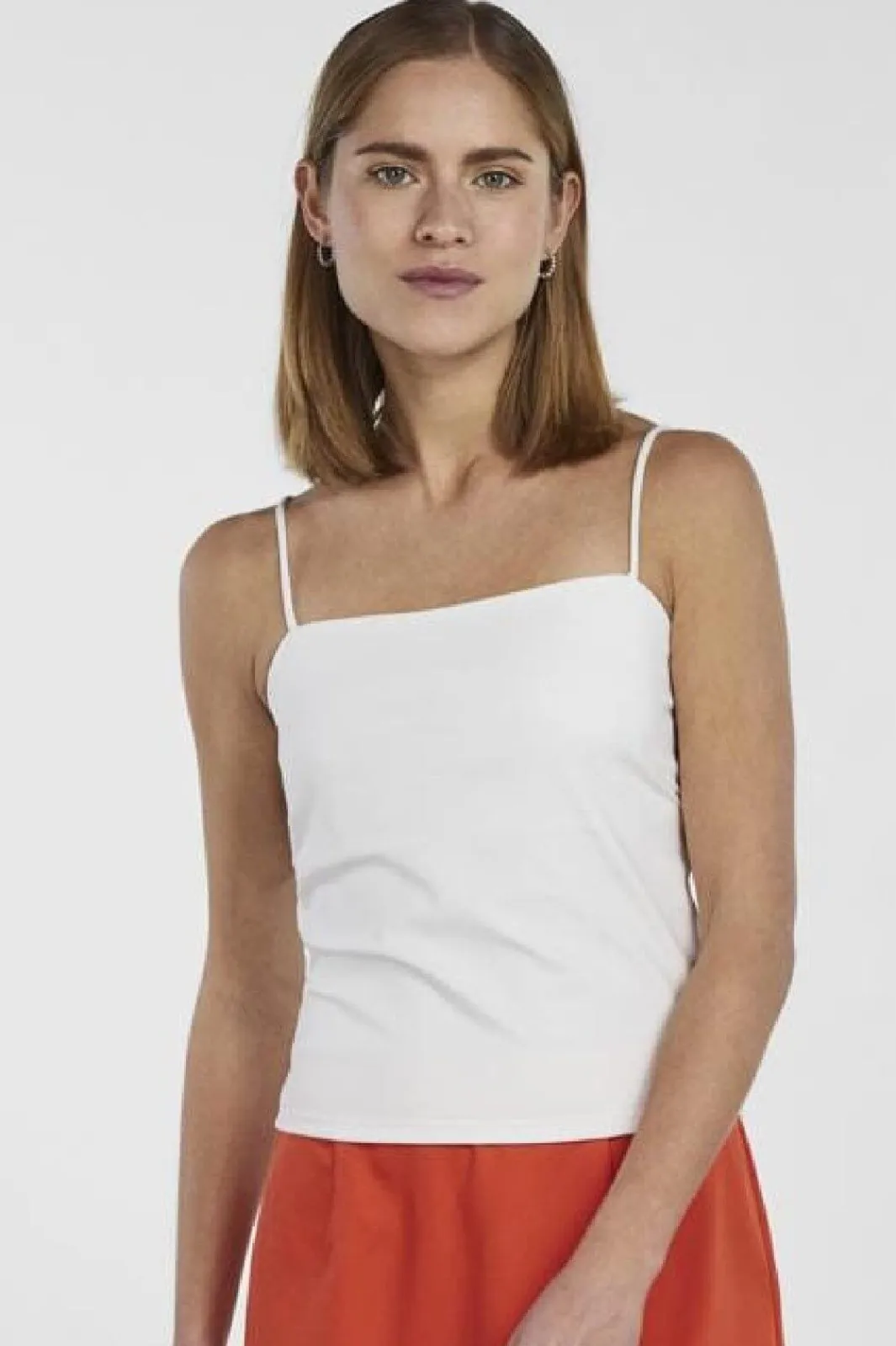 Clearance Pieces Pcminni Strap Top 4318970 Bright White