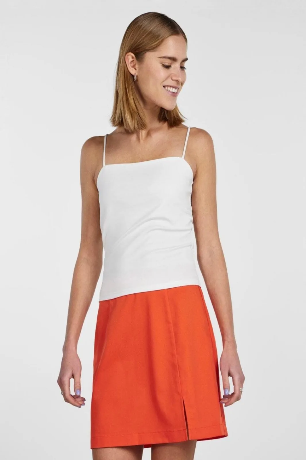 Clearance Pieces Pcminni Strap Top 4318970 Bright White