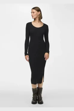 Online Pieces Pcmira Ls Knit Dress 4542913 Black