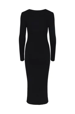 Online Pieces Pcmira Ls Knit Dress 4542913 Black