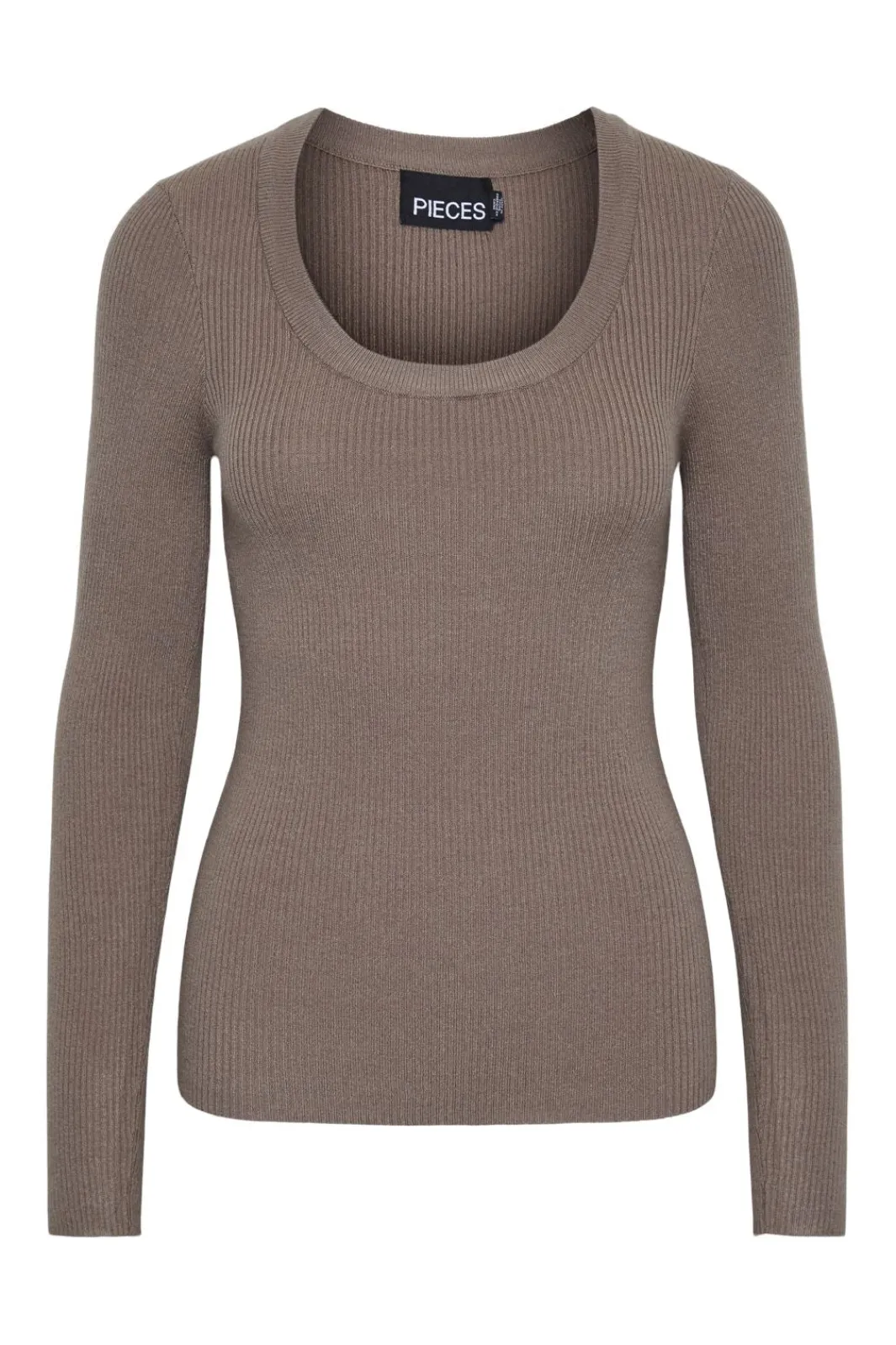 Pieces Pcmira Ls U-Neck Knit 4542917 Fossil
