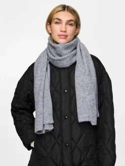 Best Pieces Pcmoella Scarf 4547299 Whitecap Gray Melange