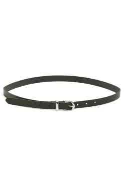 Hot Pieces Pcmyra Slim Belt Wb 4552001 Black Silver Buckle