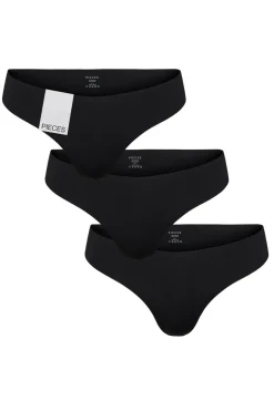 New Pieces Pcnamee Thong 3-Pack 4297736 Black 3