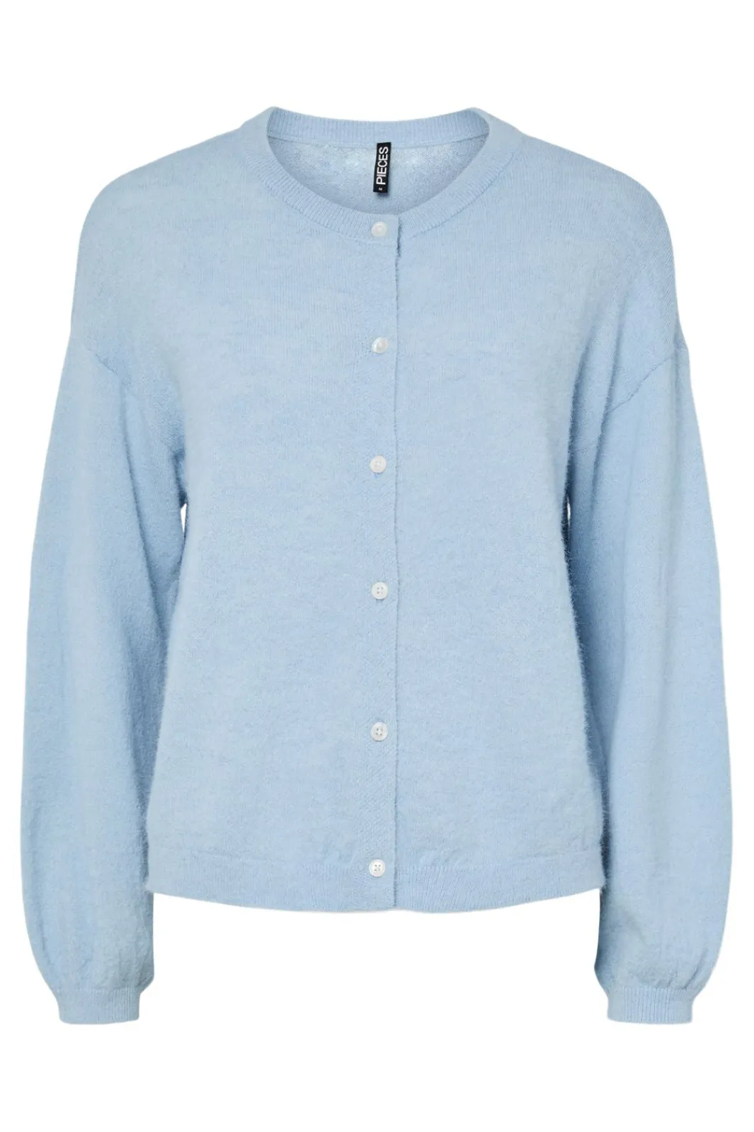 Discount Pieces Pcnaomi Ls O-Neck Knit Cardigan 4897829 Cashmere Blue Melange