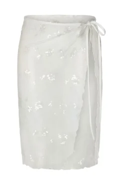 Online Pieces Pcnatasja Lace Sarong 4997997 Bright White