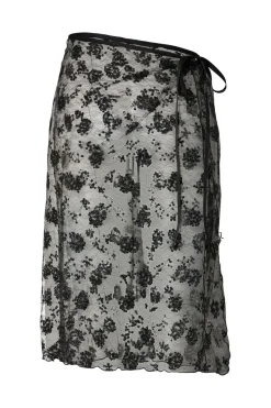 Clearance Pieces Pcnatasja Lace Sarong 4997996 Black