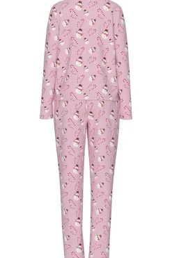 Clearance Pieces Pcnaya Xmas Ls Nightwear Set 4829535 Pink-A-Boo Snowman/Candycane