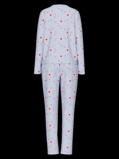 Hot Pieces Pcnaya Xmas Ls Nightwear Set 4829536 Baby Lavender Coffee Heart