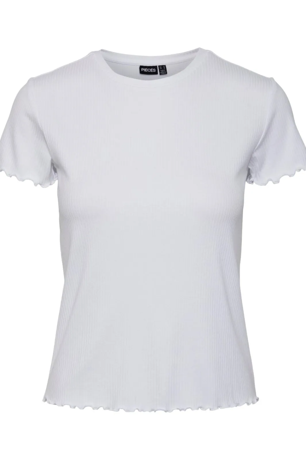 Sale Pieces Pcnicca Ss O-Neck Top Bright White