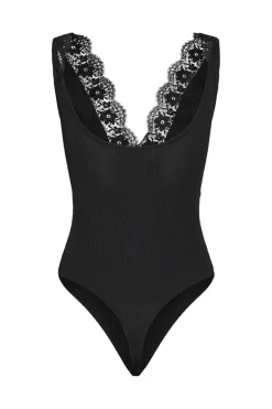 Best Pieces Pcnoami Sl Lace Bodystocking 4499086 Black