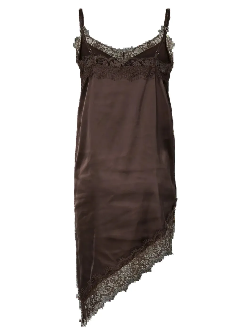 Pieces Pcnomi Strap Satin Lace Dress 5072989 Hot Fudge
