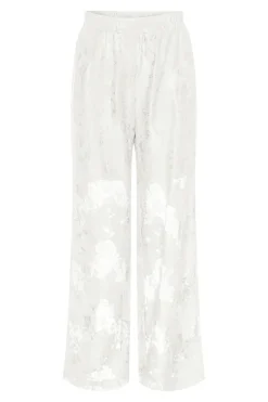 Hot Pieces Pcnorinne Straight Pants 4925077 Cloud Dancer
