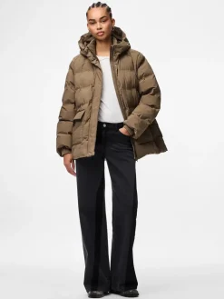 Clearance Pieces Pcnorma Puffer Jacket 4788011 Morel