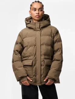 Clearance Pieces Pcnorma Puffer Jacket 4788011 Morel