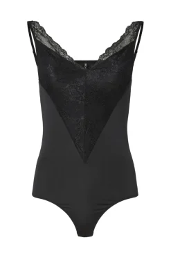 Clearance Pieces Pcolivia Sl Lace Bodystocking 4803109 Black