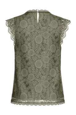 Outlet Pieces Pcolline Sl Lace Top 17120454 4641940