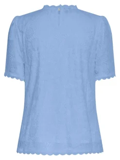Sale Pieces Pcolline Ss Lace Top 4474973 Hydrangea