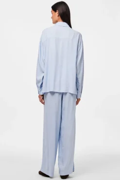 Best Pieces Pcpia Ls Loose Shirt 4648858 Cashmere Blue
