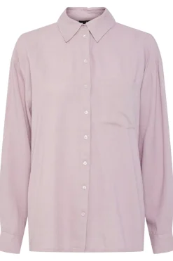 Clearance Pieces Pcpia Ls Loose Shirt 4648859 Dawn Pink