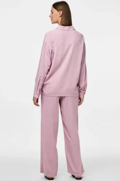 Clearance Pieces Pcpia Ls Loose Shirt 4648859 Dawn Pink