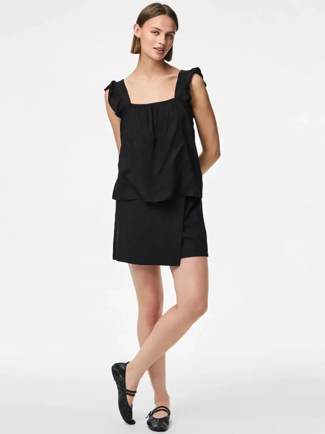 New Pieces Pcpia Sl Top 4649003 Black