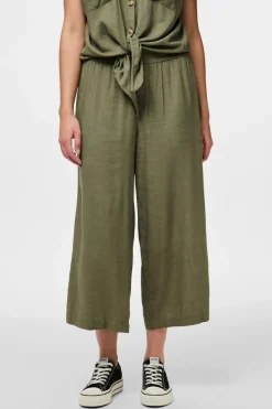 New Pieces Pcpia Wide Culotte 4670233 Deep Lichen Green