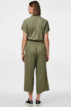 New Pieces Pcpia Wide Culotte 4670233 Deep Lichen Green