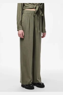 Hot Pieces Pcpia Wide Pants 4476660 Deep Lichen Green