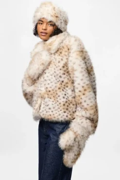 Hot Pieces Pcplush Fluffy Headband 5023235 Cloud Dancer Leopard
