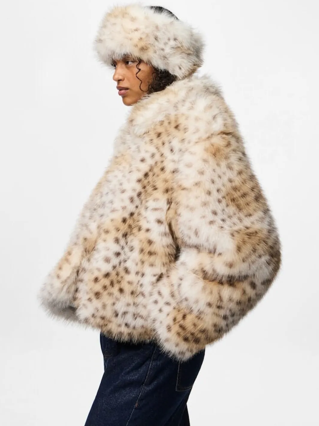 Hot Pieces Pcplush Fluffy Headband 5023235 Cloud Dancer Leopard