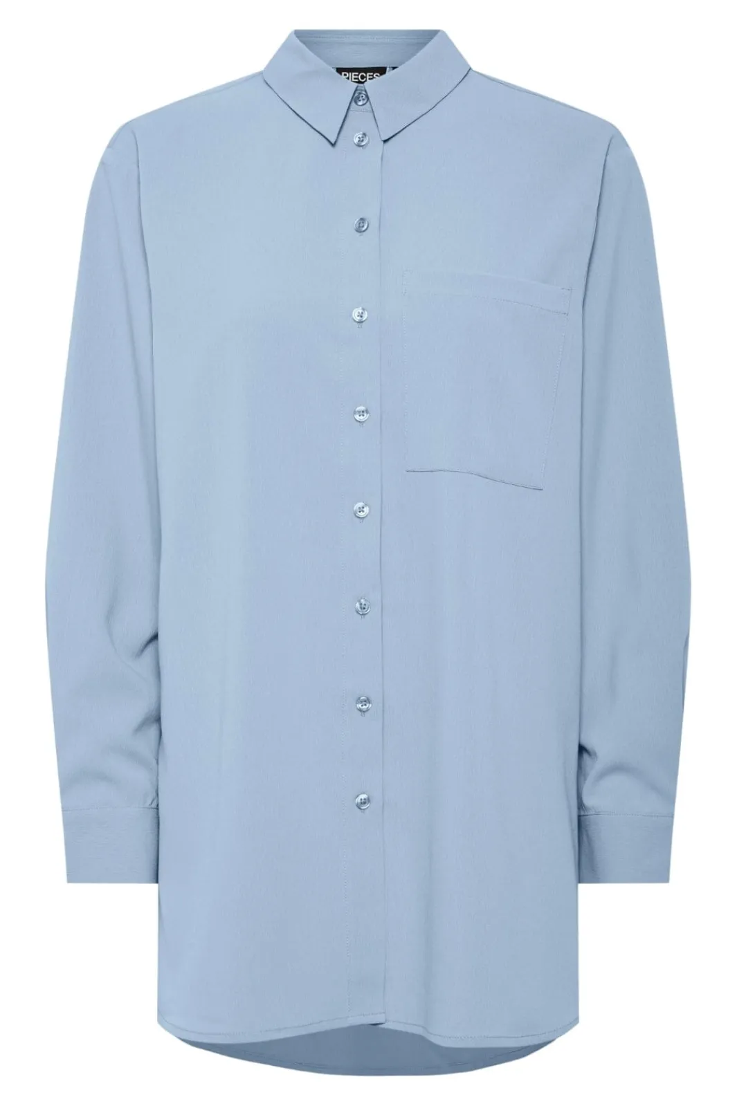 Hot Pieces Pcpoppy Ls Oxford Loose Shirt 4683969 Cashmere Blue