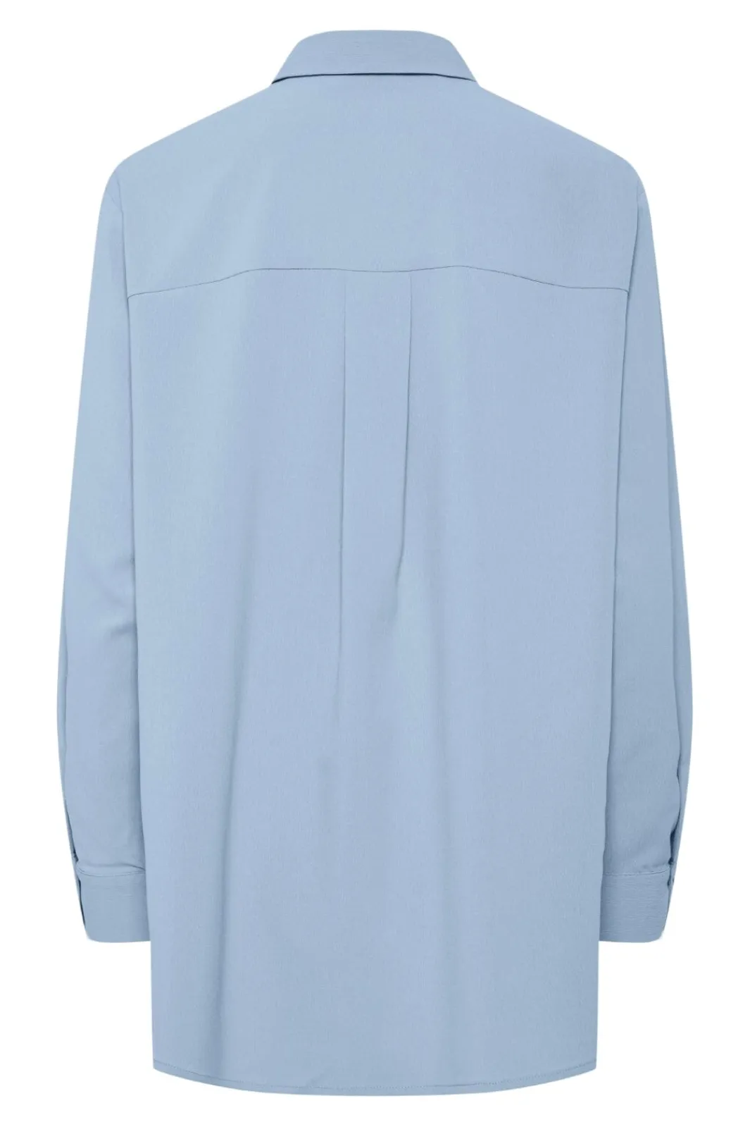 Hot Pieces Pcpoppy Ls Oxford Loose Shirt 4683969 Cashmere Blue