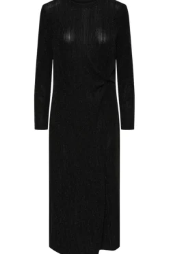 Hot Pieces Pcrenata Ls Knot Dress 4601097 Black