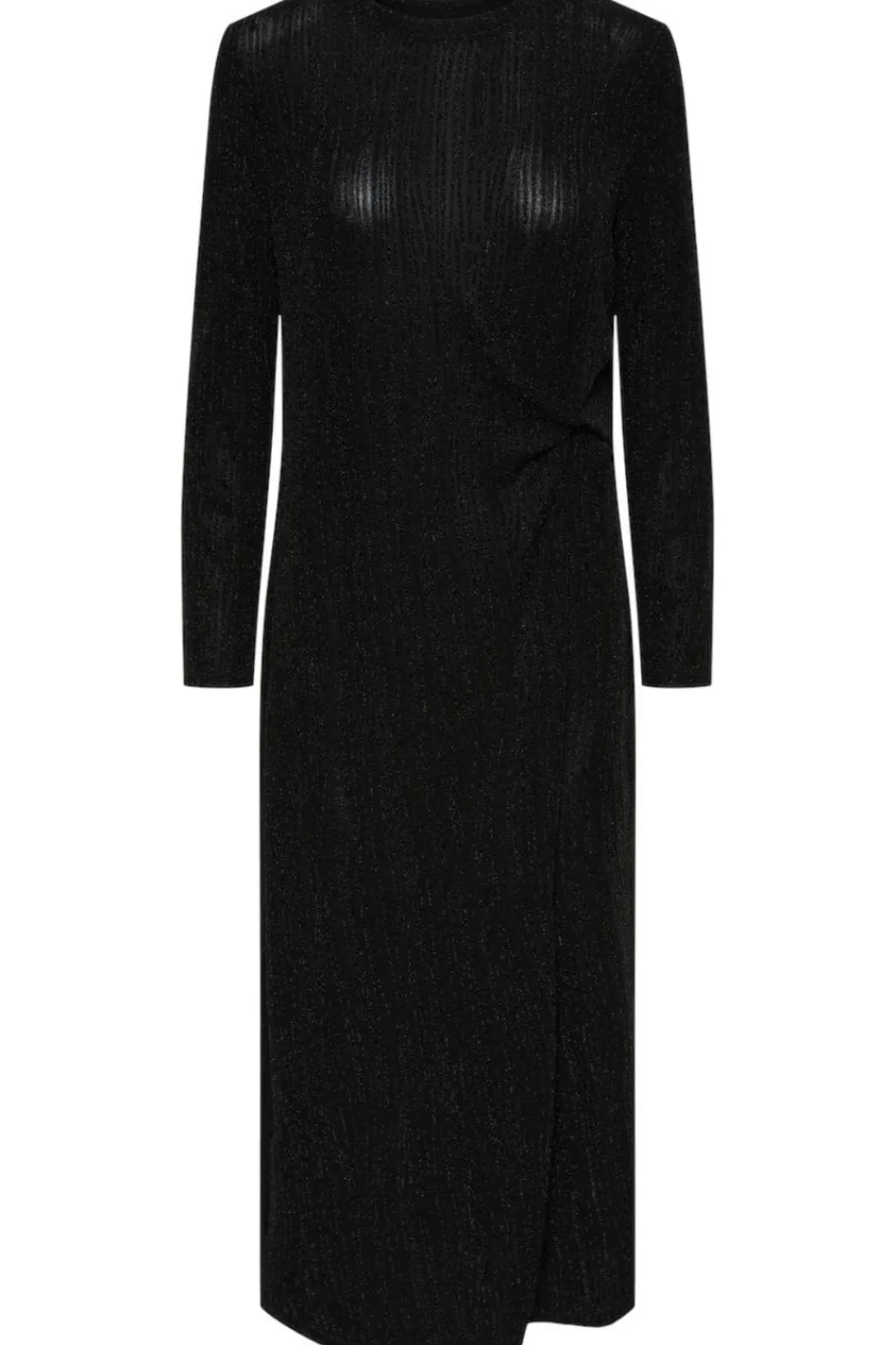 Hot Pieces Pcrenata Ls Knot Dress 4601097 Black
