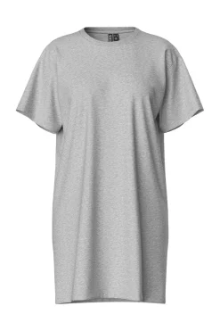 Pieces Pcria Ss Dress 4651094 Light Grey Melange
