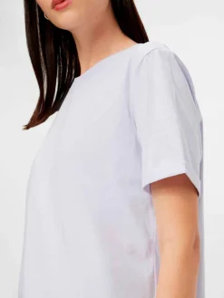 Sale Pieces PcRia SS Fold Up Tee Bright white
