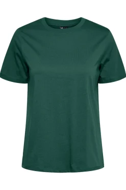 Hot Pieces Pcria Ss Solid Tee 4280166 Trekking Green