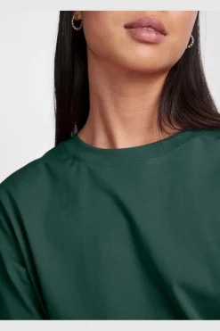 Hot Pieces Pcria Ss Solid Tee 4280166 Trekking Green