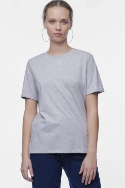 Hot Pieces Pcria Ss Solid Tee 4287784 Light Grey Melange