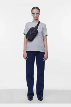 Hot Pieces Pcria Ss Solid Tee 4287784 Light Grey Melange