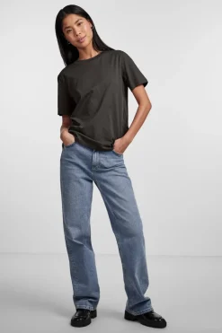 Best Pieces Pcria Ss Solid Tee 4280156 Black