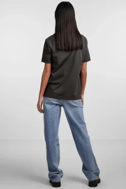 Best Pieces Pcria Ss Solid Tee 4280156 Black