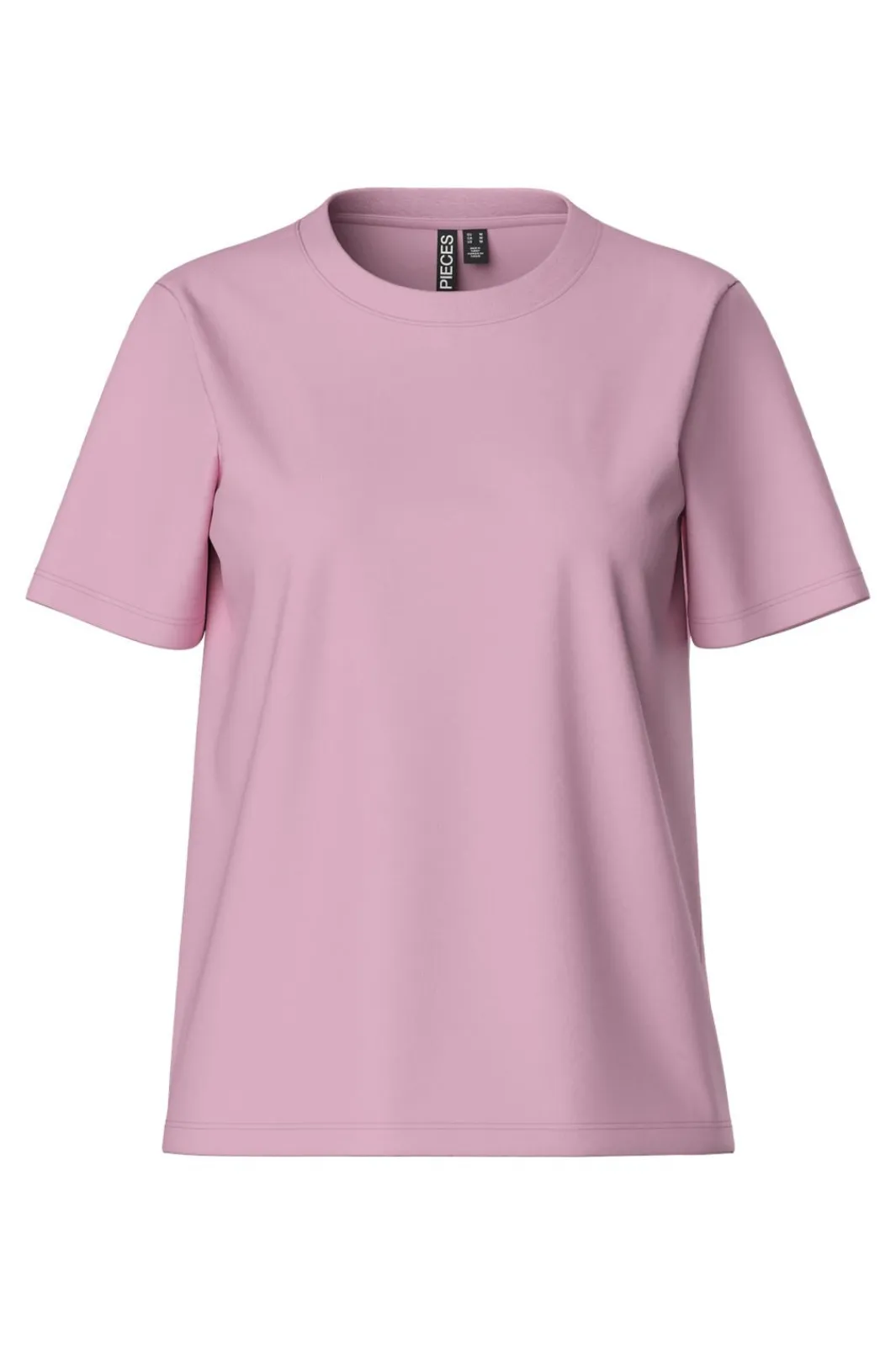 Sale Pieces Pcria Ss Solid Tee 4651312 Roseate Spoonbill