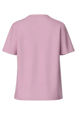 Sale Pieces Pcria Ss Solid Tee 4651312 Roseate Spoonbill